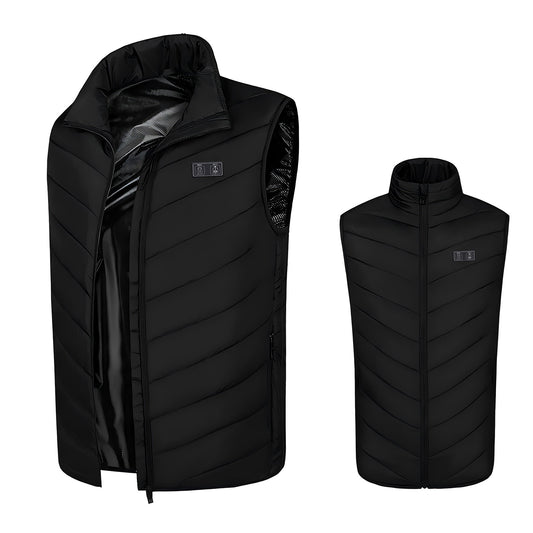 CATGOOD Heated Vest, USB Heating Outwear Vest for Men Women USB Electric 8 Heating Zones Heated Jacket Vest for Winter Warm, L