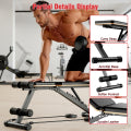 BAOKALER Adjustable Weight Bench, Adjustable Workout Bench with Resistance Bands, Multi-Function Strength Training Bench Press Exercise Equipment for Home Gym