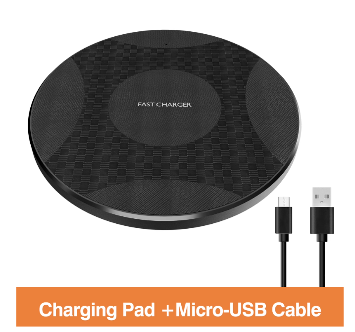 Wireless Charger for iPhone, Charging Pad for Compatible with iPhone 17 16 15 14 13 12 11 Pro Max/Mini/Plus/XR/X/8, Portable Charger for AirPods 4 3 2 Pro, Black