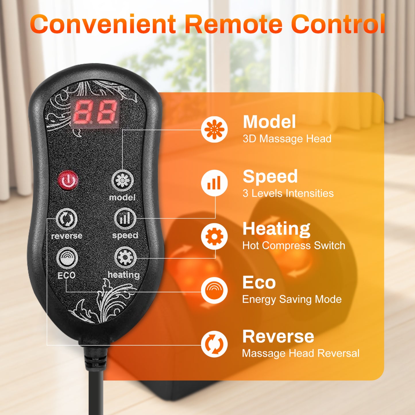 Foot Massager, Shiatsu and Foot Massage Machine, Calf Deep Tissue Massage Machine with Heat, Leg Massager with Massage Roller, Gifts for Mom & Dad, Black