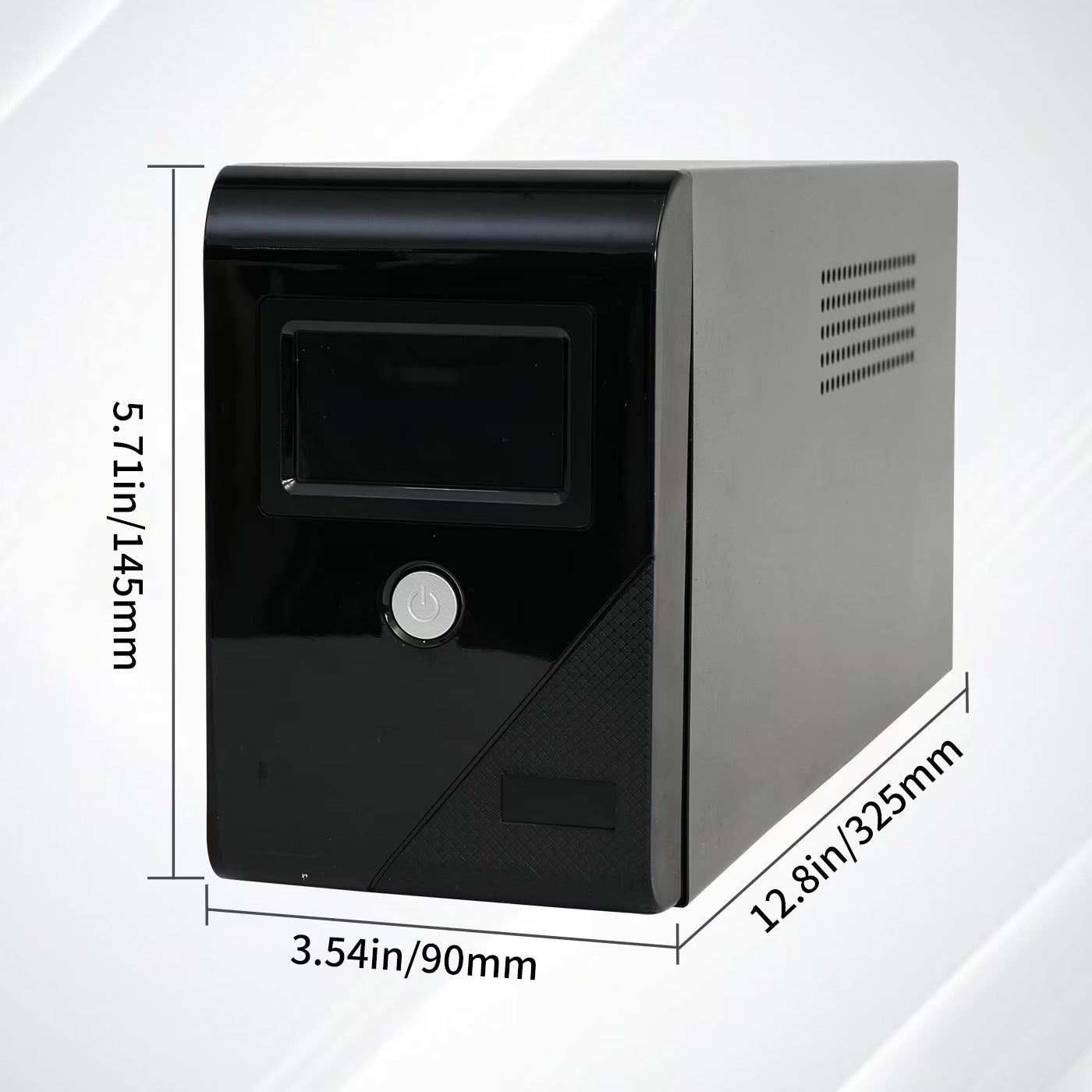 CATGOOD Backup UPS Power Supply 1000VA 600W Battery Backup Power with 3 Outlets and LCD Display, Suitable for Home and Office