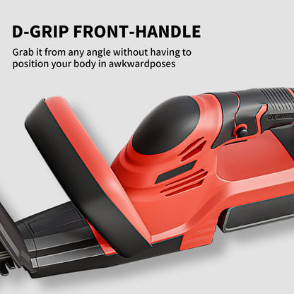 22 inch Cordless Hedge Trimmer, Electric Hedge Trimmer with 2×3.0Ah Batteries for Cutting Trimming Bushes and Shrubs