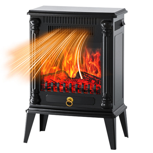 CATGOOD Indoor Fireplace 1500W Electric Fireplace Stove Heater, Adjustable Brightness and Heating Mode, 32.5*20*45cm(12.79"x7.87"x17.71")