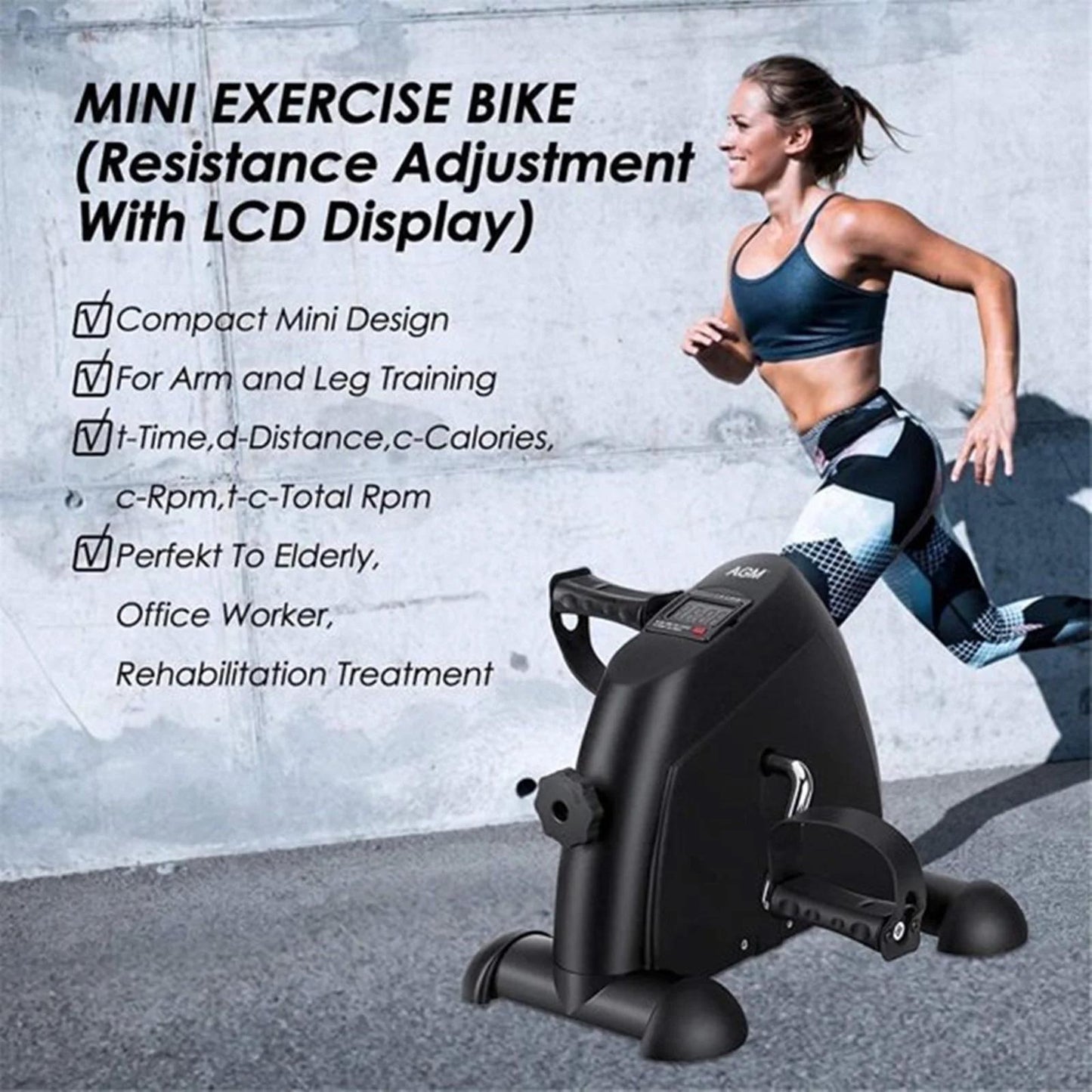 BAOKALER Mini Multi-Functional Stepper SG0011 Under Desk Pedal Exerciser