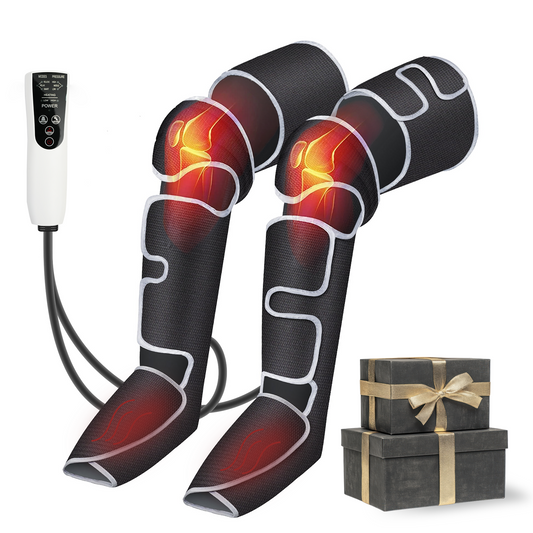 Leg Massager with Heat, Air Compression Thigh, Leg Air Compression Massager for Circulation and Pain Relief with 3 Modes, Muscles Relaxation