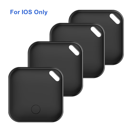 Bluetooth Tracker, Smart Air Tracker Tags,Key Finder and Item Locator Compatible with Apple Find My (iOS Only),Wireless Smart Tracker Tag for Keys/Luggage/Wallet,4-Pack,Black