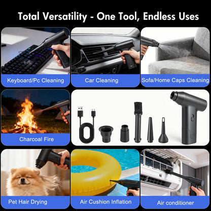 Compressed-Air-Duster,-300000RPM-Car-Vacuum-Cleaner,-Cordless-Air-Duster-Cleaner-Dust-Blower-for-Computer,-Keyboard,-House,-Outdoor-and-Car
