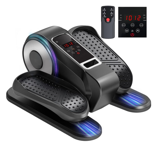 CATGOOD Under Desk Elliptical Machine, Ellipsefit Leg Exerciser Electric for Seniors Adults, Ellipse Leg Exerciser with 12 Speed & 12 Mode, Quiet & Portable