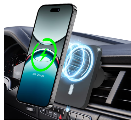 Magnet Wireless Car Charger 15W Phone Holder Car Air Vent Fast Charging Pad For Magsafe iPhone 17 16 15 14 13 12