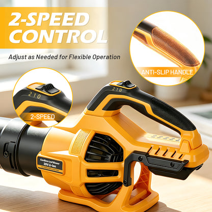 21V Portable Cordless Leaf Blower, 100MPH & 476CFM, 2?Speed Adjustable, Compatible with DEWALT 20V Battery, Tool Only, for Yard Lawn Driveway Cleaning