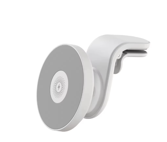 Magnetic Car Mount Charger for Mag-Safe,15W Fast Wireless Car Charger, 360¡ã Rotating Magnetic Phone Holder for Car Air Vent, Compatible with iPhone 17 16 15 14 13 12,Car Accessories,White
