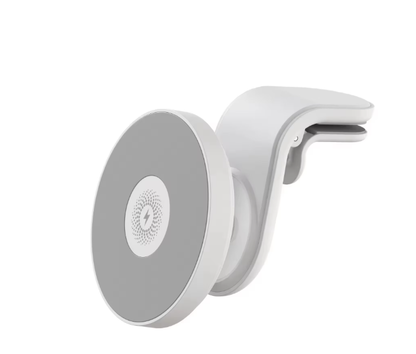 Magnetic Car Mount Charger for Mag-Safe,15W Fast Wireless Car Charger, 360¡ã Rotating Magnetic Phone Holder for Car Air Vent, Compatible with iPhone 17 16 15 14 13 12,Car Accessories,White