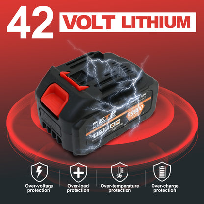 16-inch Cordless Chainsaw with 2x3000mAh Batteries, Electric Chainsaw with 3 Chains & Dual Chargers for Wood Cutting Tree Trimming