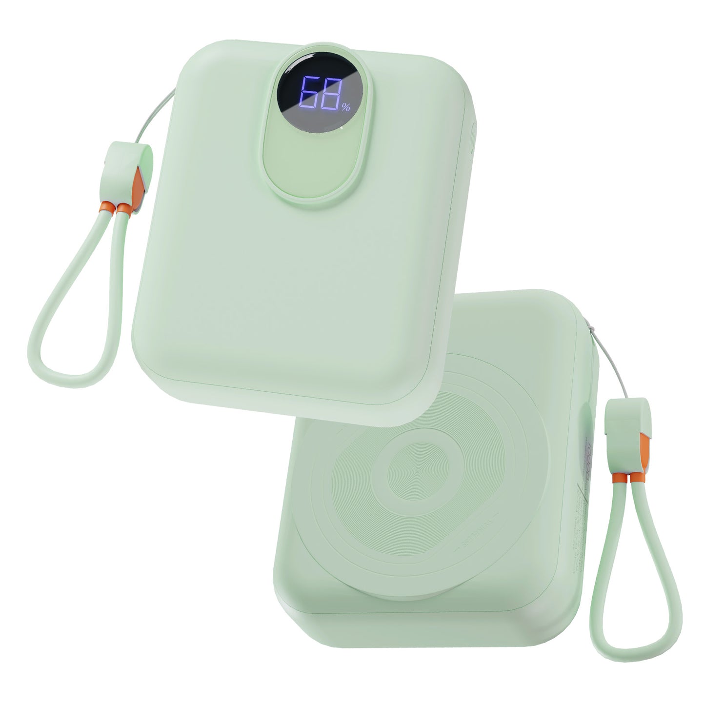 CATGOOD Magnetic Portable Charger, 10,000mAh Wireless Power Bank with USB-C Cable, Magsafe-Compatible Battery Pack for iPhone 17/16/15/14/13/12 Series(Green)