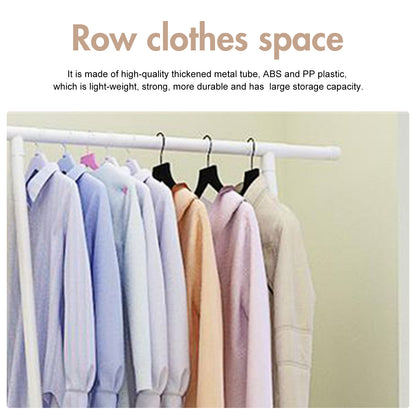 Triangle Garment Rack, Rolling Garment Rack, 2-Tier Clothes Rack, Portable Clothing Rack for Hanging Clothes on Wheels, White