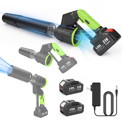 BAOKALER Brushless Leaf Blower Cordless with 6 Ah Battery, 4 Speed Modes Up to 700CFM, Leaf Blower with Detachable Tube and Digital Display