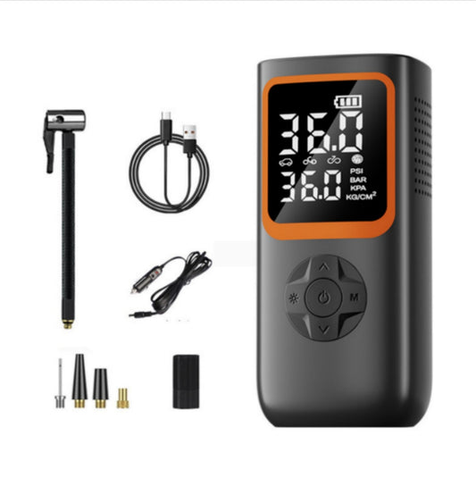 Tire Inflator Portable Air Compressor, 150PSI Portable Air Pump, Accurate Pressure LCD Display