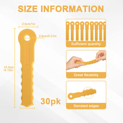 30 PCS String Trimmer Head Blades Replace, Plastic Weed Trimmer Blades, Fit Weed Weed Warrior 14867B, Craftsman 20V, DeWalt 20V/60V Yellow