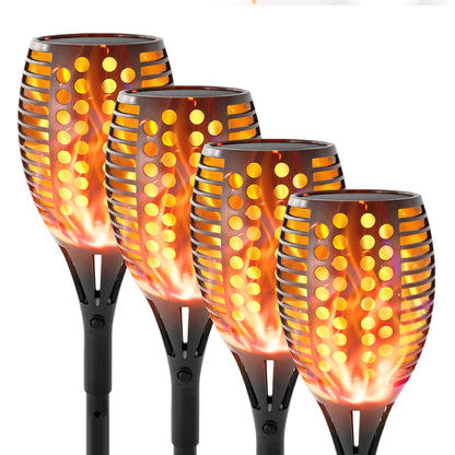 43" Solar Outdoor Lights, 96 LED, Higher & Larger Flickering Flame Solar Torch Lights Waterproof Outdoor Pathway Lights for Garden Patio Yard 4 Pack