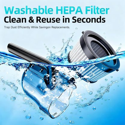 Cordless Handheld Vacuum for Makita Battery, 5-in-1 Car Vacuum Cleaner with 4.0Ah Battery and Charger for Floor Carpet, Blue