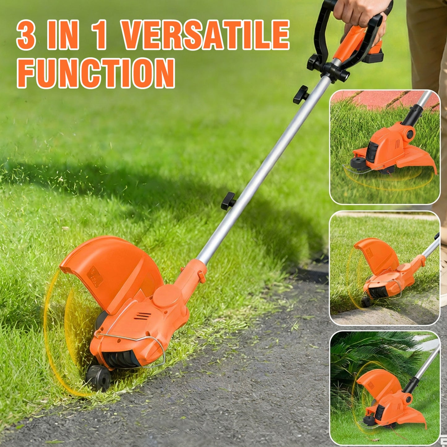 CATGOOD 12 Inch Cordless Weed Wacker with Automatic Line Feed, 2 in 1 String Trimmer and Edger Includes 2.0Ah Battery