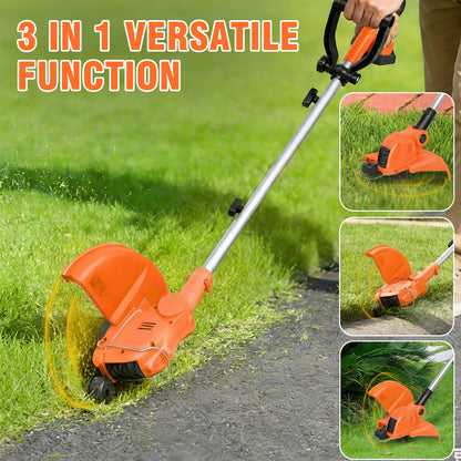 CATGOOD 12 Inch Cordless Weed Wacker with Automatic Line Feed, 2 in 1 String Trimmer and Edger Includes 2.0Ah Battery