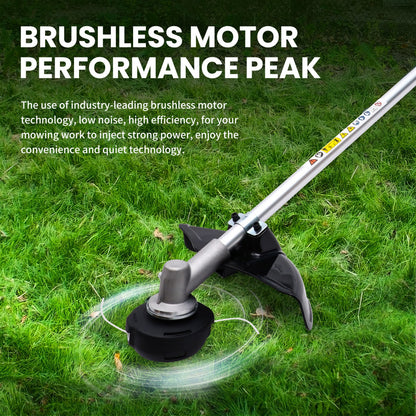 BAOKALER Digital String Trimmer Cordless, Bump Feed System and Intelligent Three-Speed, 4AH Battery and Brushless Motor, Battery Level Display