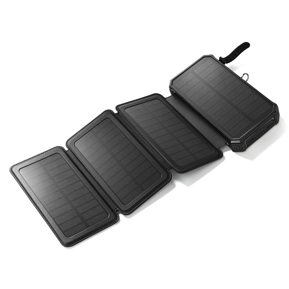 Solar Power Bank 46800mAh, PD15W Fast Charging Solar Charger with 4 Built-in Cables & Wireless Charging, Portable Solar Charger for Cell Phone, Solar Battery Pack for Camping (Black)