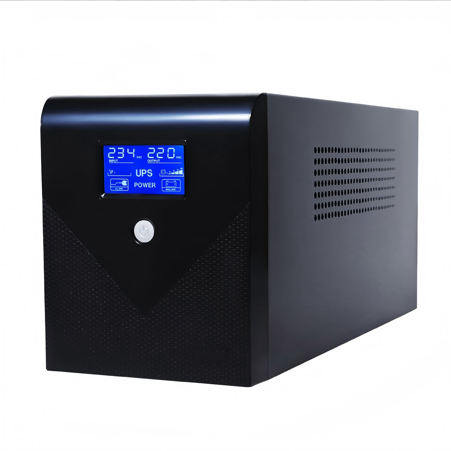 Backup UPS Power Supply 1200VA 720W Battery Backup Power with 4 Outlets and LCD Display, Suitable for Home and Office