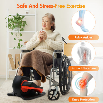 Baokaler Under Desk Elliptical Machine, Electirc Leg Exerciser while Sitting for Senior