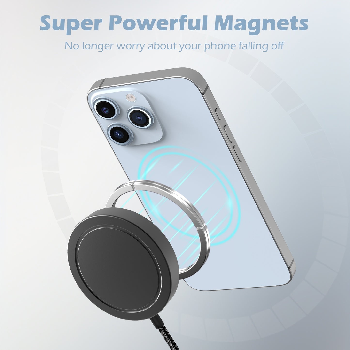Magnetic Wireless Charger, 25W Magnetic Wireless Charging Pad Compatible for iPhone 17 16 15 14 13 12, AirPods,Ultra-Slim Case Friendly Charging Mat (Black)
