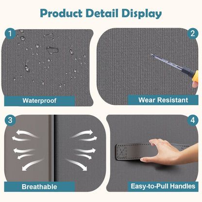 BAOKALER Clothes Drawer Dresser with 6 Drawers, Double Row Non-Woven Fabric Dresser for Bedroom, Hallway, Entryway, Closets, Sturdy Steel Frame, Wood Top, Gray