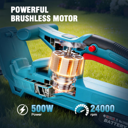 Baokaler 21V Cordless Hedge Trimmer, 20 Inch Hedge Trimmer for Bush Shrub Cutting, 3.0 AhBattery and Charger Included
