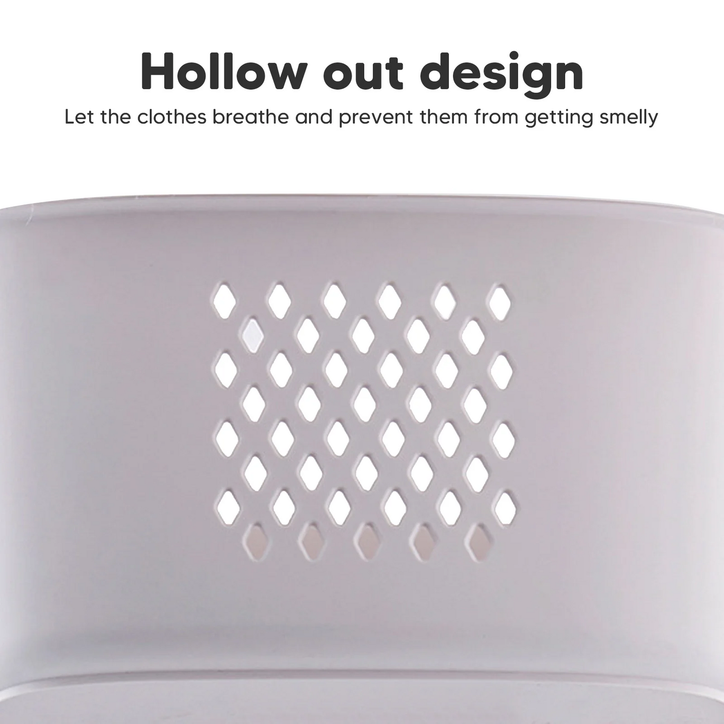 17"×13"×43" 3-Tier Laundry Hamper Basket Sorter with Wheels Small Clothes Storage Organizer Shelf Rolling Cart for One Person