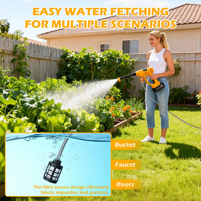 BAOKALER Cordless Pressure Washer, 900PSI 21V Portable Pressure Power Washer with Foam Cannon & 6-in-1 Nozzle,10-Speed Adjustment, for Car Washing, Patio, Garden, Driveway, Home Cleaning