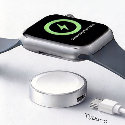 2026 Upgraded for Apple Watch Charger, Wireless Charger Compatible with iWatch Series Ultra SE 11 10 9 8 7 6 5 4, Fast Charging Portable Charger, for Travel Home Office, White