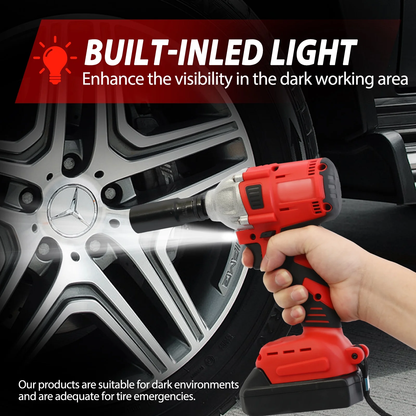 Baokaler Cordless Impact Wrench, Max Torque 740 Ft-lbs Impact Gun 1/2 inch, High Efficiency Brushless Motor with Fast Charger and 2 Battery