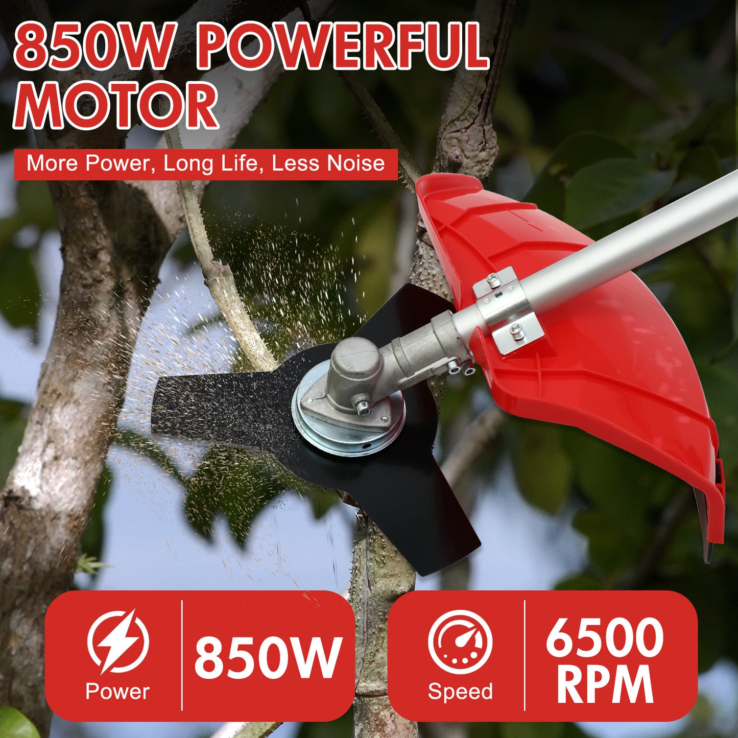 BAOKALER 31CC 4-Cycle Gas String Trimmer Weed Wacker, 16" Gas Weed Eater Weed Trimmer