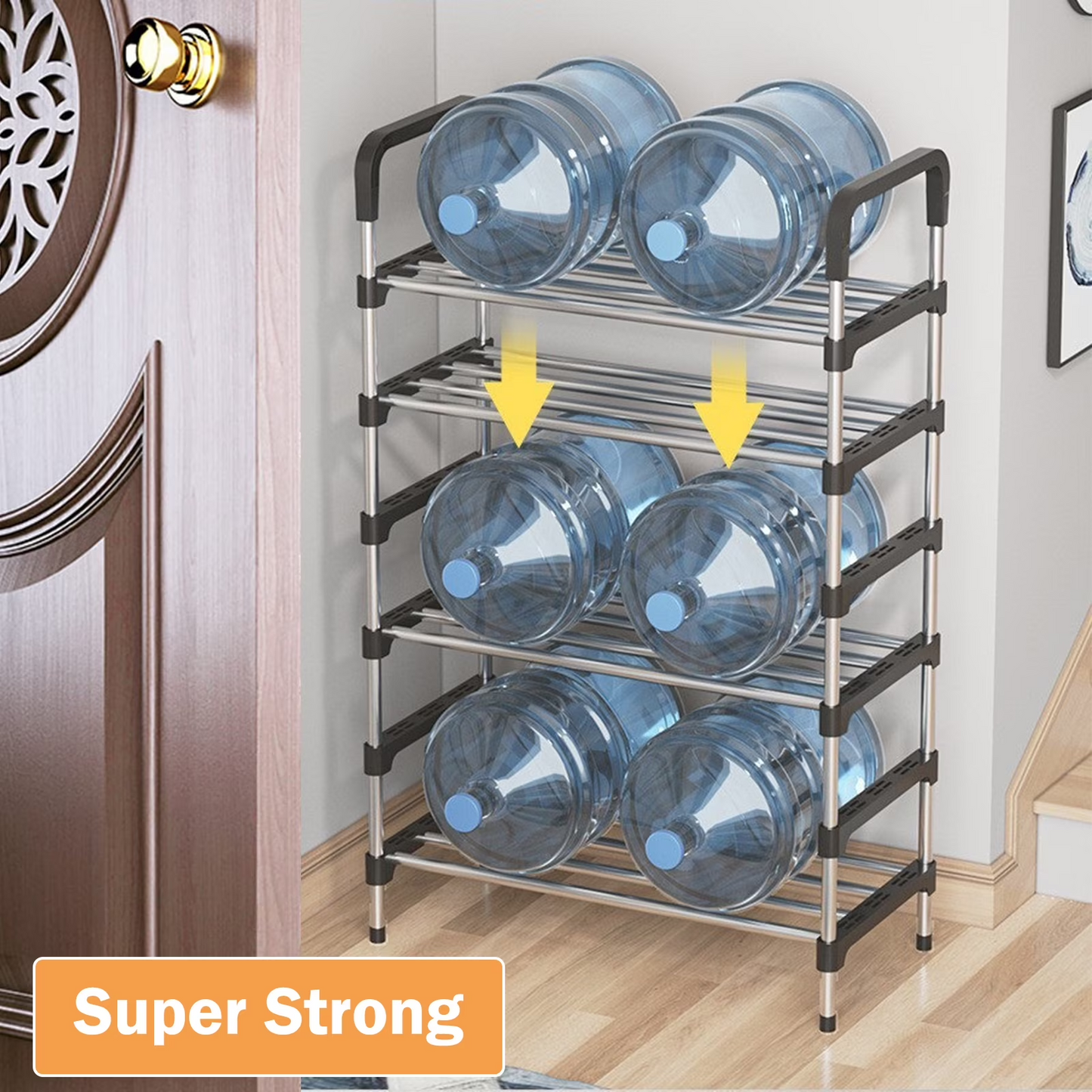 6-Tier Multifunctional Shoe Rack, Easy-to-Assemble Multi-Layer Shoe Storage Shelf for Hallways, Bedrooms, Bathrooms, Offices, and Living Rooms