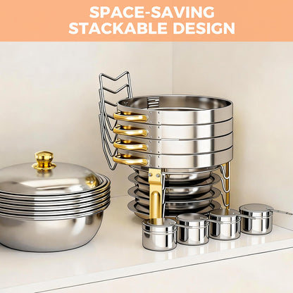 Chafing Dish Buffet Set with 4 Food Tongs, 6 QT Stainless Steel Chafing Dishes Round Buffet Food Warmer Chafers Set for Parties Catering Event, Lid Holder 4PCS