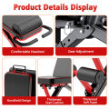 Multifunctional Foldable Weight Bench ¨C 1000 lbs Heavy Duty Capacity, 7-Level Adjustable Incline/Decline Backrest, Full-Body Training Home Gym Equipment with Resistance Bands & Pull Rope, Black-Red