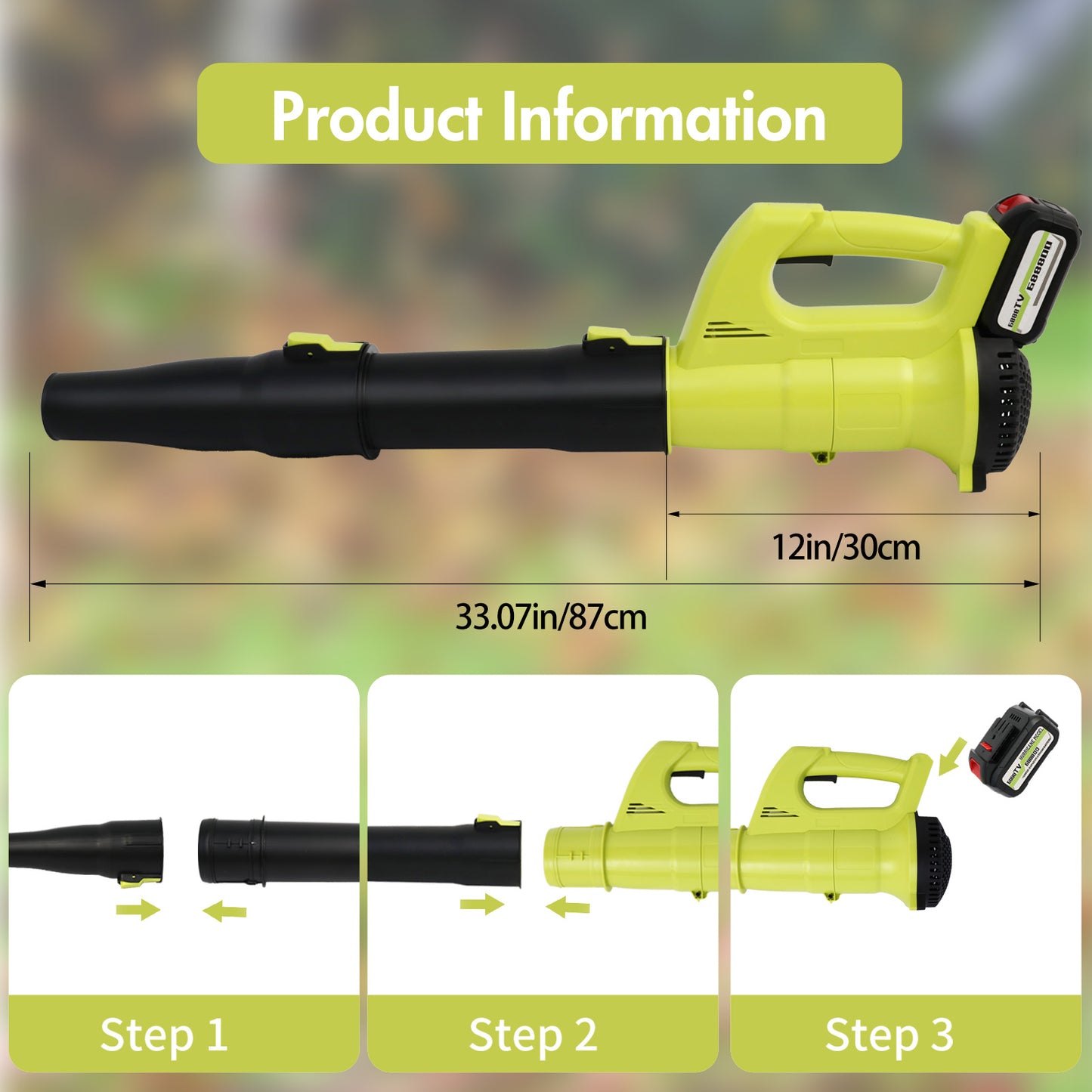 24V 650W Cordless String Trimmer + 21V Cordless Leaf Blower (150MPH) Combo Kit, with 3 Battery (2.0Ah Battery*2 + 4.0Ah Battery*1) and 2 Charger