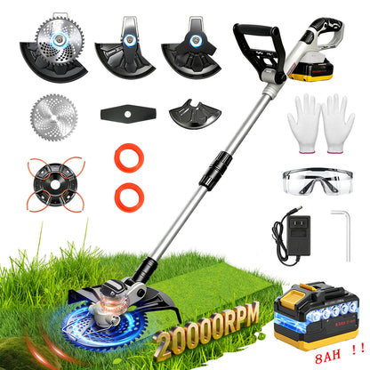 CATGOOD 13" Cordless Weed Wacker, 1300W Electric Weed Eater with 8Ah 24V Battery, 4 in 1 String Trimmer with Brushless Motor