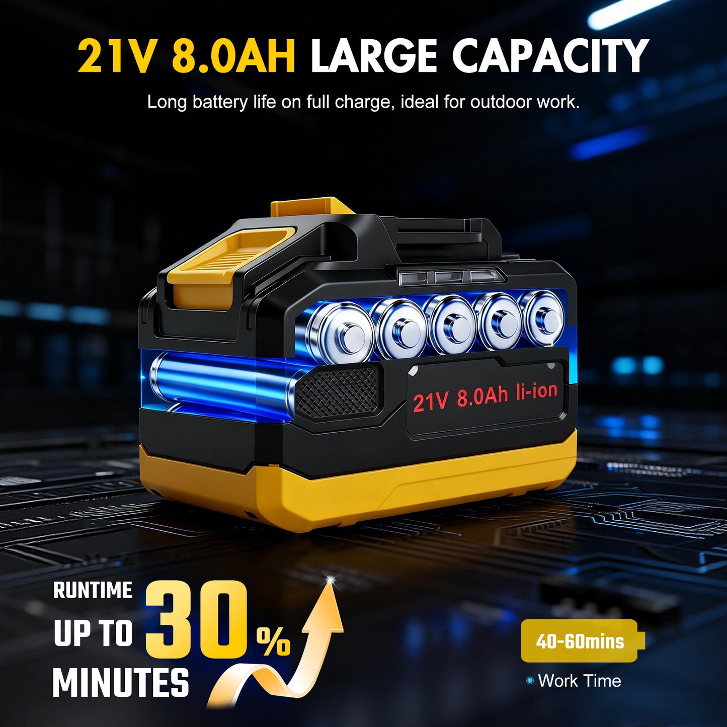 CATGOOD 13" Cordless Weed Wacker, 1300W Electric Weed Eater with 8Ah 24V Battery, 4 in 1 String Trimmer with Brushless Motor