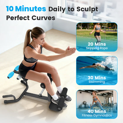 CATGOOD Deep Squat Machine for Women, Adjustable Glutes Trainer Machine, Core & Leg Exercise, Push Up Workout Equipment at Home Gym