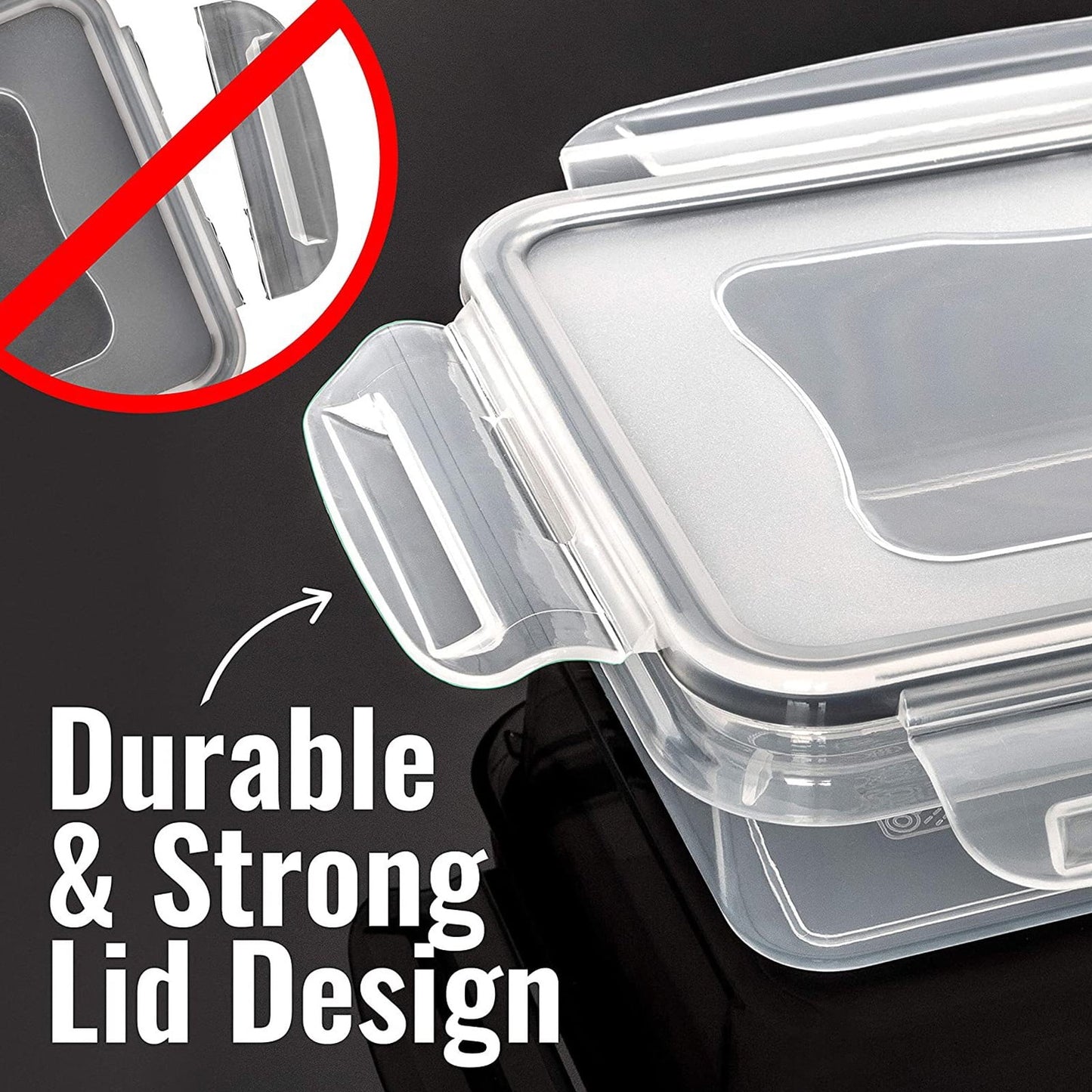 24 Pack Food Storage Containers with Lids, Bento Boxes, Silicone Pantry Containers, BPA Free Containers for Food Meal Prep Tupperware Kitchen Organization (24 Pack + Marker & Labels)