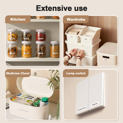 Portable Label Maker Machine with Tape - HP2 Bluetooth Label Printer for Storage, Office, Home, Mini Smart Phone, White