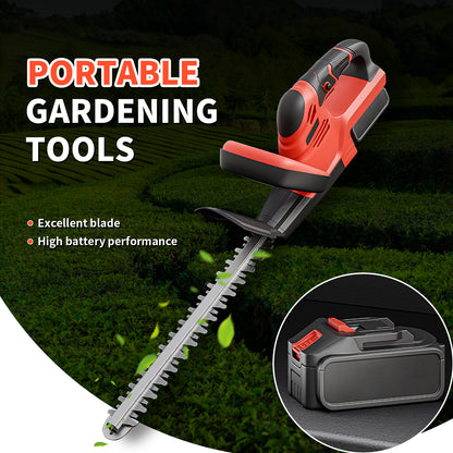 22 inch Cordless Hedge Trimmer, Electric Hedge Trimmer with 3.0Ah Batteries for Cutting Trimming Bushes and Shrubs