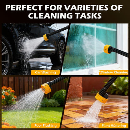 BAOKALER Cordless Pressure Washer, 900PSI 21V Portable Pressure Power Washer with Foam Cannon & 6-in-1 Nozzle,10-Speed Adjustment, for Car Washing, Patio, Garden, Driveway, Home Cleaning
