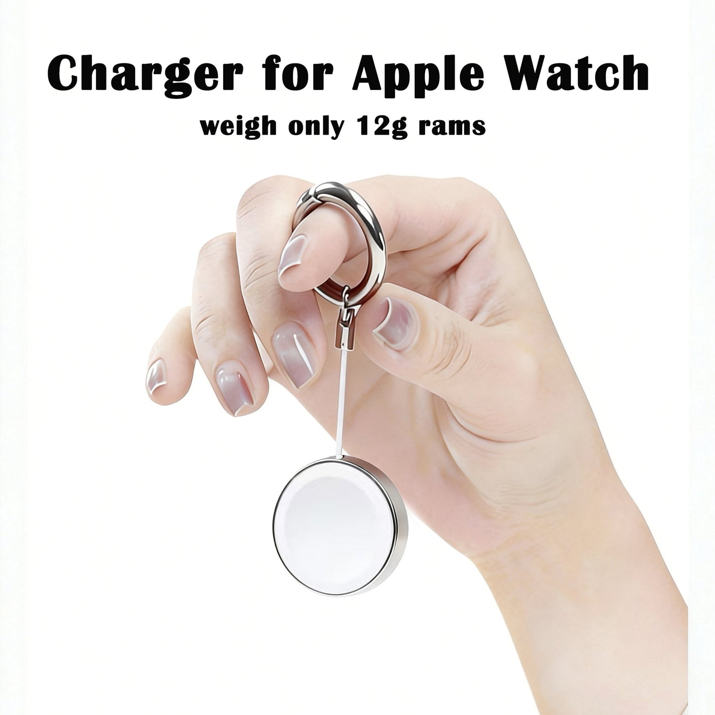 2026 Upgraded for Apple Watch Charger, Wireless Charger Compatible with iWatch Series Ultra SE 11 10 9 8 7 6 5 4, Fast Charging Portable Charger, for Travel Home Office, White